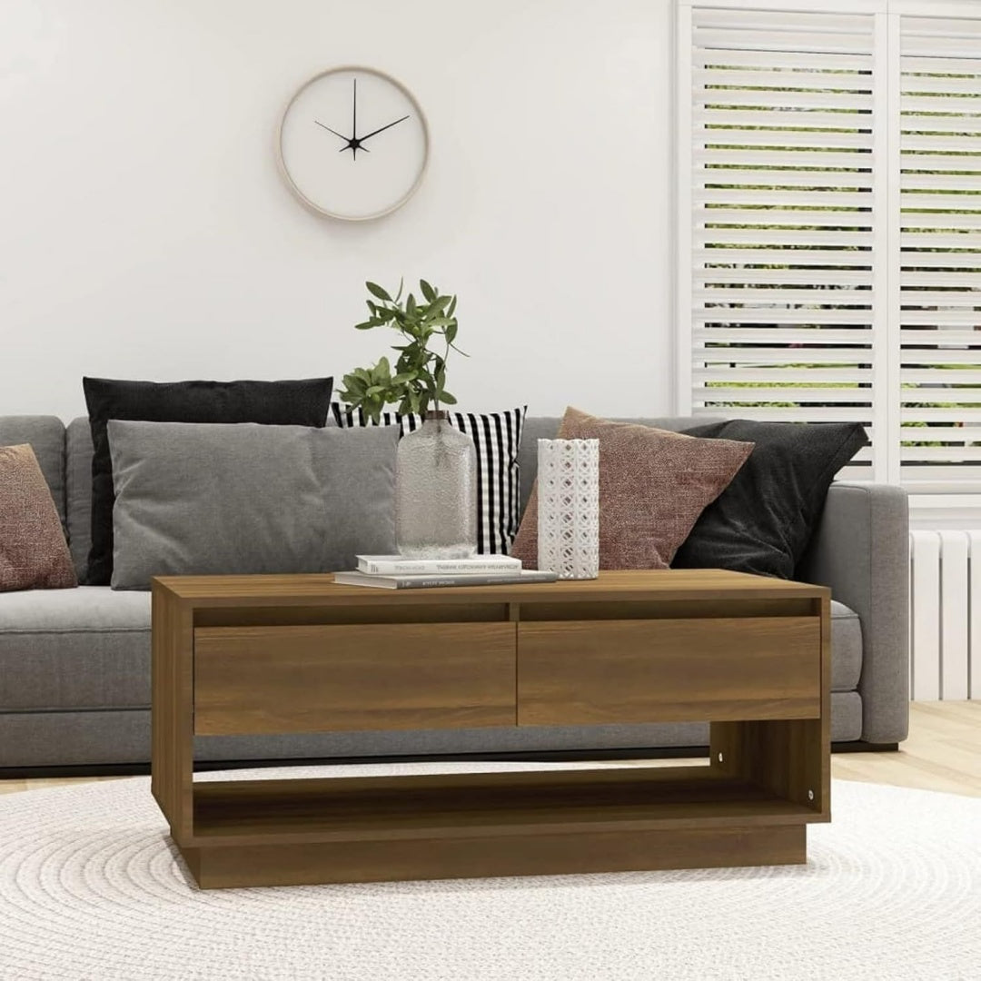 Table basse gris clair pratique et elegant 102.5 x 55 x 44 cm