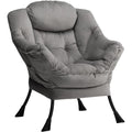 Fauteuil en acier gris fonce style scandinave