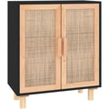 Enfilade marron, 30 x 60 x 70 cm rotin esprit naturel