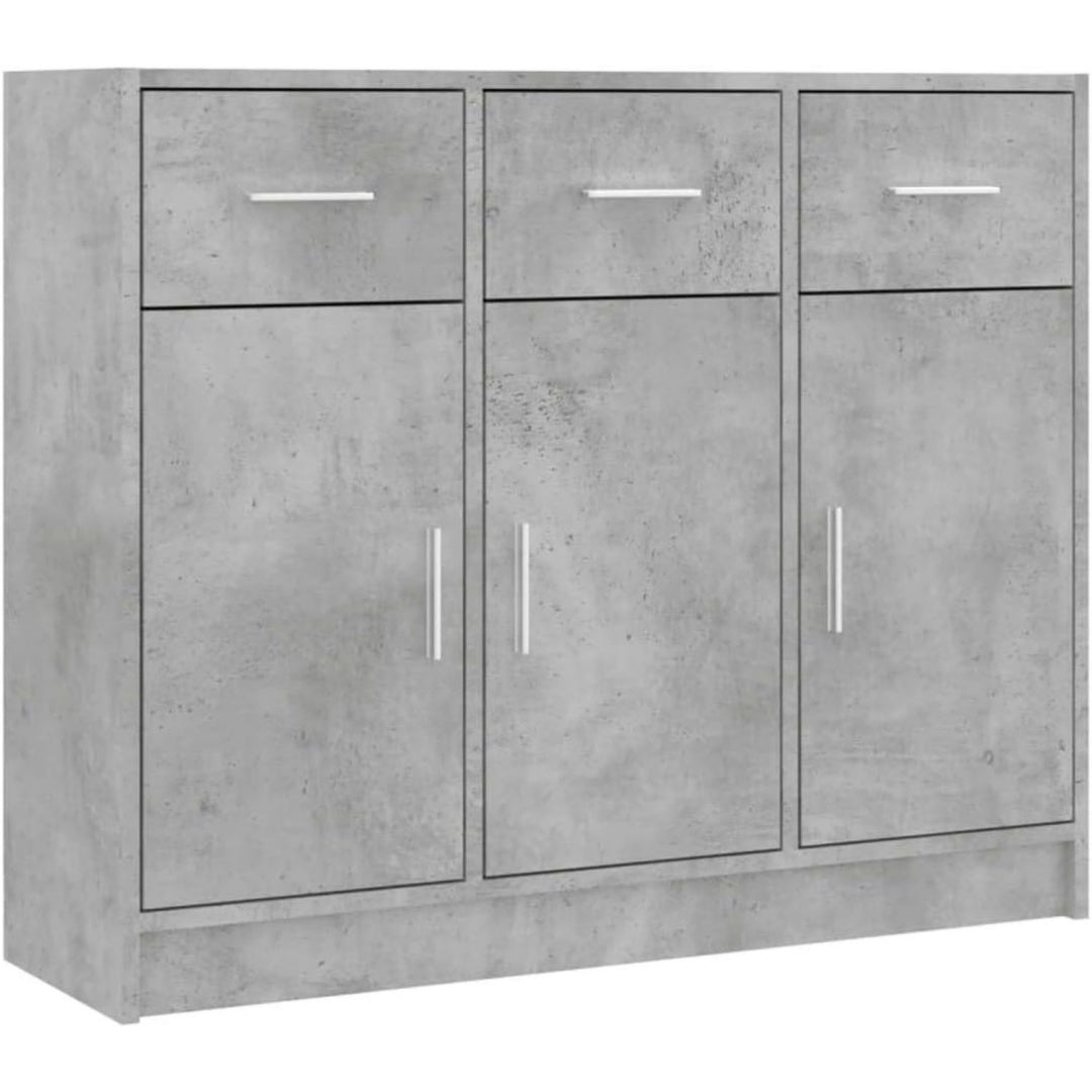 Credence gris 91 cm, de rangement pratique