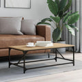 Table basse gris elegant metal pour salon 100 x 50 x 35 cm