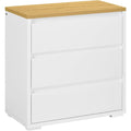 Commode rangement gris clair 3 tiroirs minimaliste