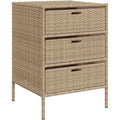 Coffre au design moderne marron structure en acier