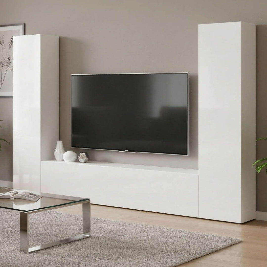 Ensemble de meubles minimaliste gris