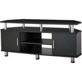 Moderne console TV gris fonce 120 x 39, 5 x 52 cm