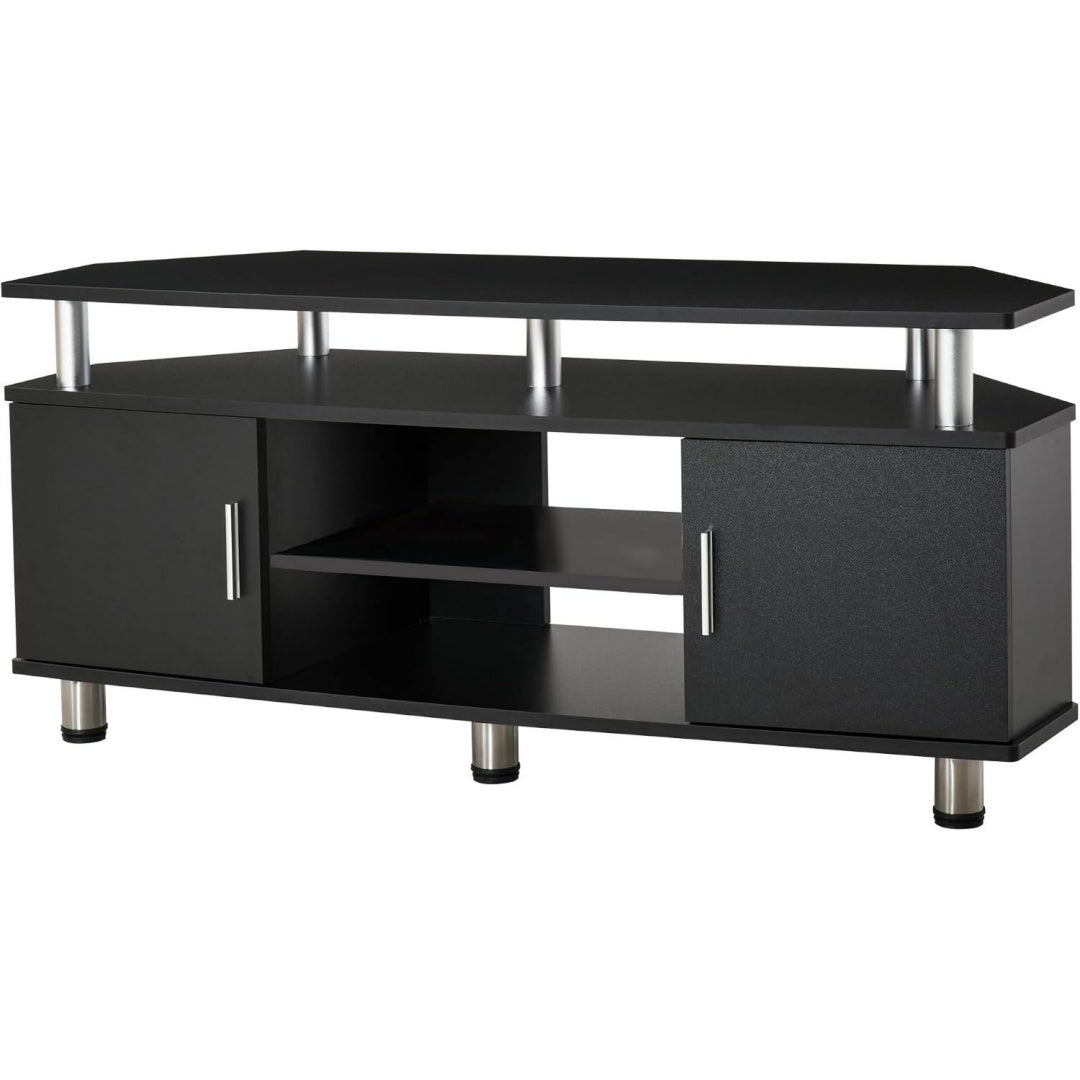 Moderne console TV gris fonce 120 x 39, 5 x 52 cm