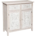 Petit50 x 50 x 28 cm, commode gris clair en bois malin