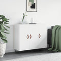 Buffet gris clair en metal ideal pour un interieur organise