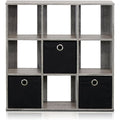 Intemporel, bibliotheque gris fonce style moderne