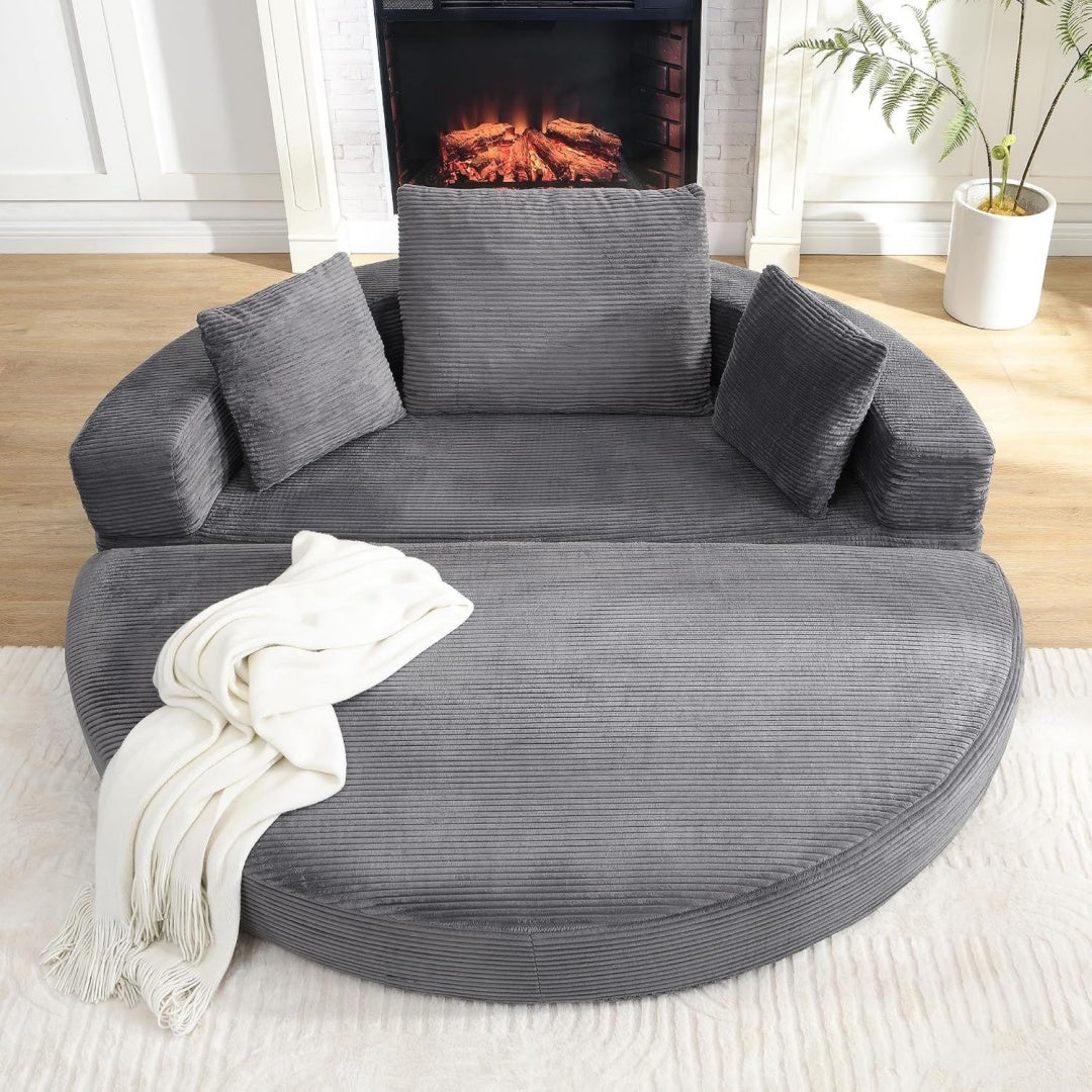 Canape gris, structure metallique ideal pour salon