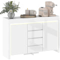 Credence gris clair 120 cm, de style moderne