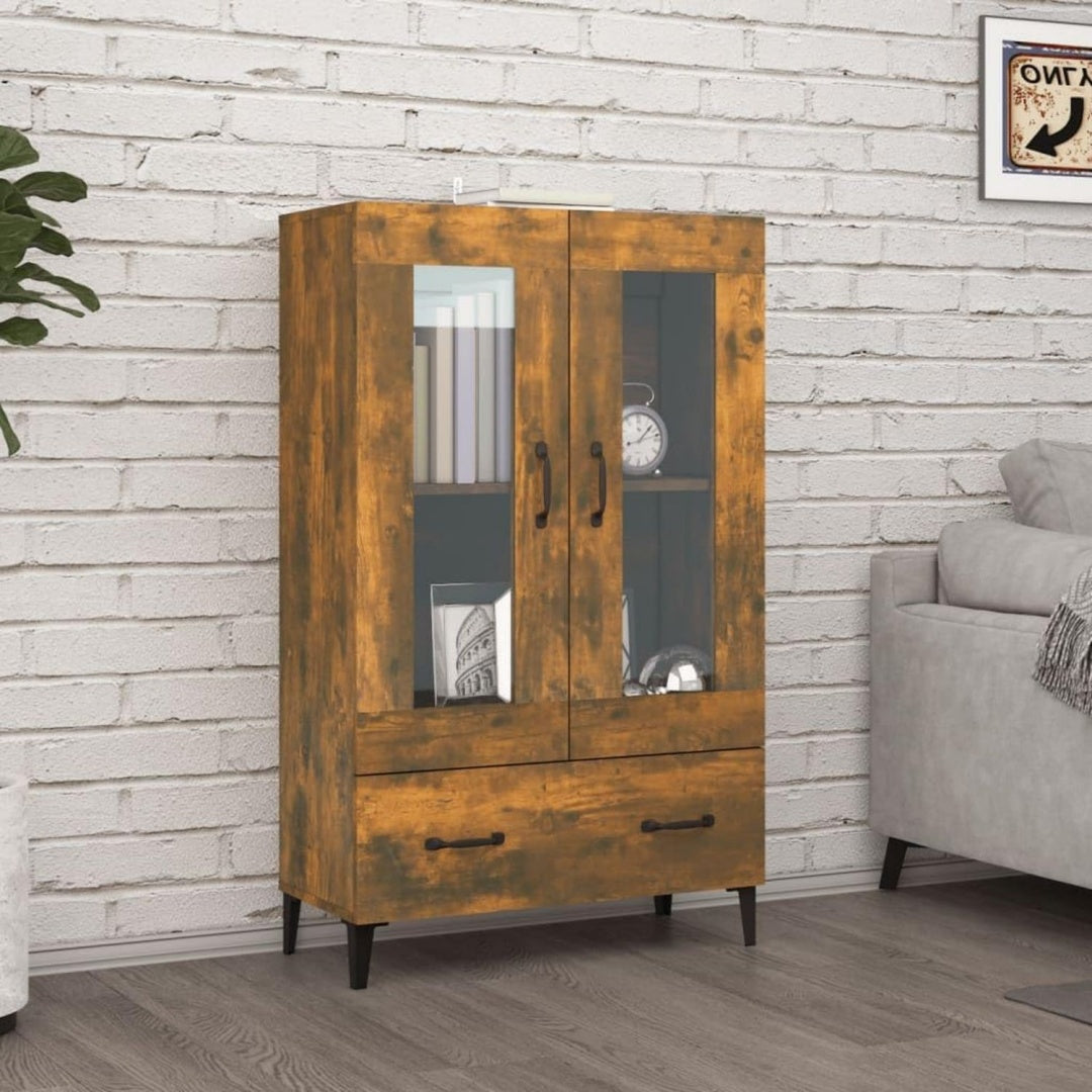Compact70 x 31 x 115 cm, meuble de rangement gris en bois pratique