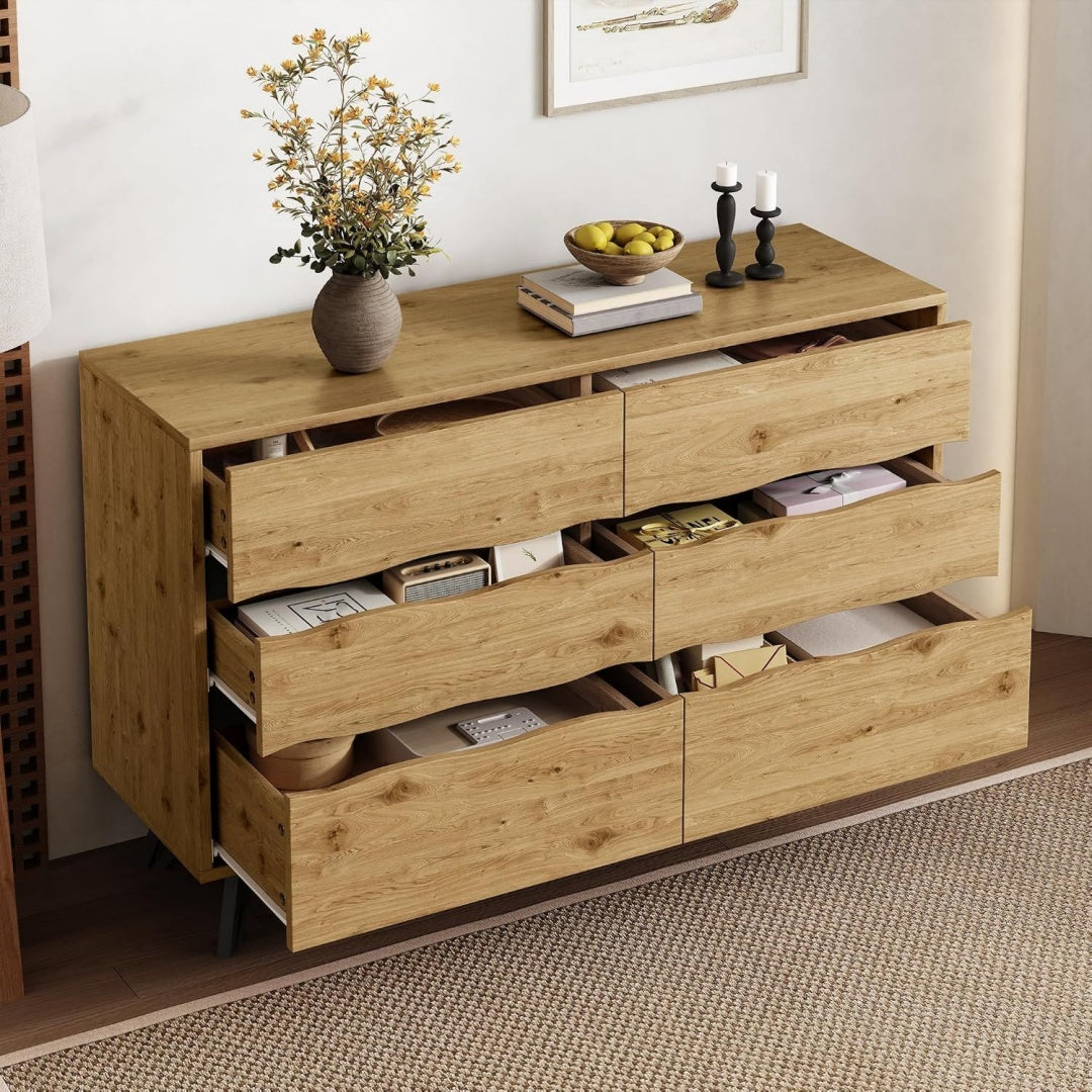 Buffet en acier beige 120 x 40 x 75.5 cm